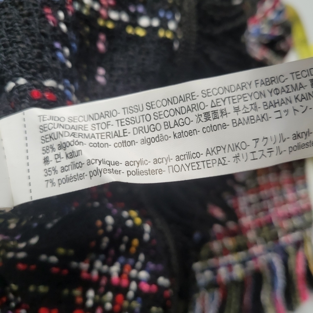 Zara Multicolor Tweed Oversized Sweater - Picture 12 of 13